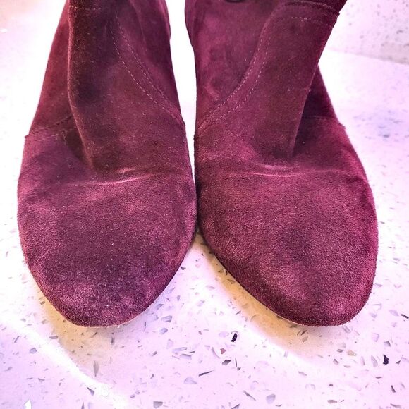BA&SH Casey Boots Suede Western Cowboy size 38 in Purple Red - SOLD OUT color - Picture 5 of 11